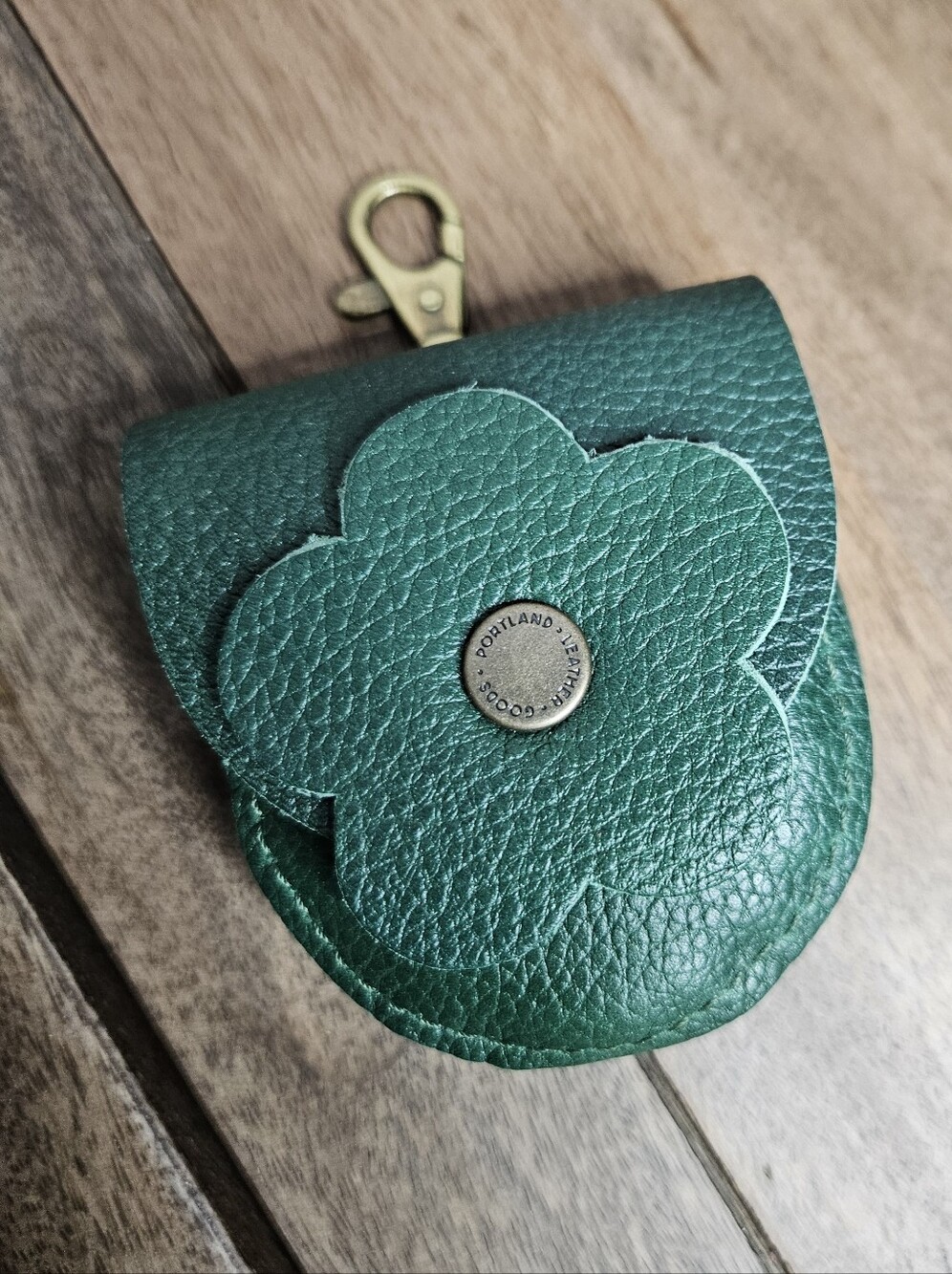 Portland Leather Goods Petunia Pouch Green
